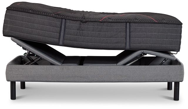 Beautyrest Black C-class Plush Black Luxury Adjustable Mattress Set