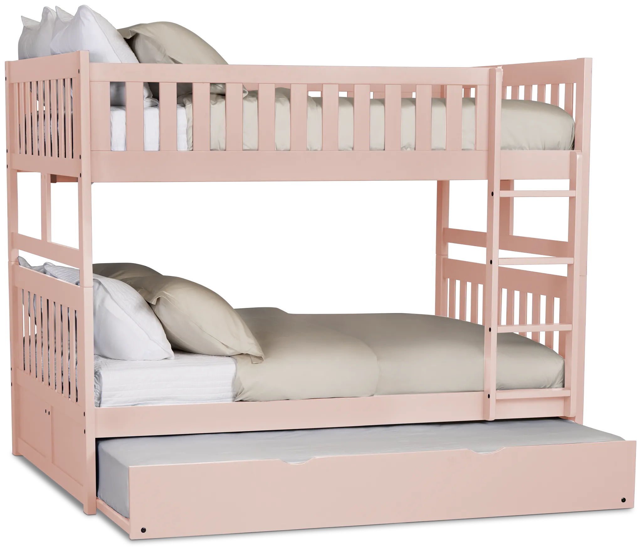 Charleston Pink Trundle Bunk Bed