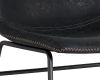 Ozark Black Upholstered Side Chair