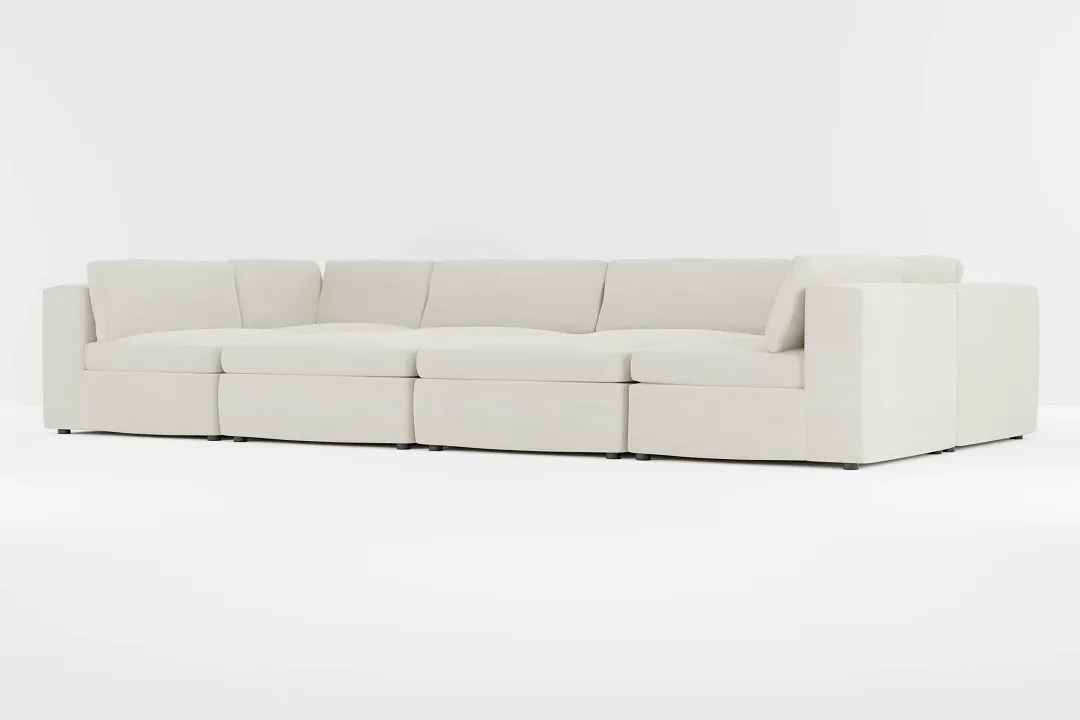 Destin Elite Ivory Fabric 8-piece Pit Sectional