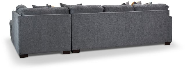 Gracie Gray Fabric Right Bumper Sectional