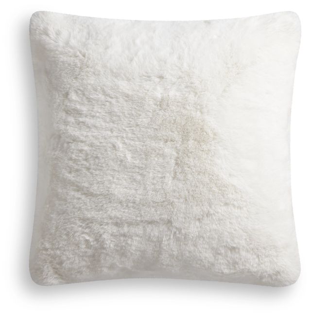 Kaycee White 18" Accent Pillow