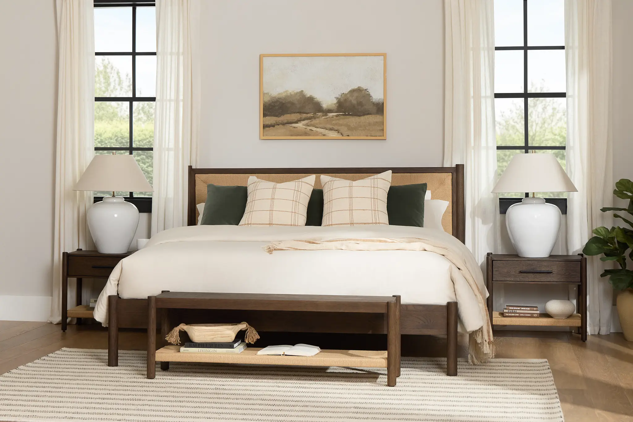 Santorini Dark Tone Woven Panel Bed Santorini Dark Tone Woven Panel Bed