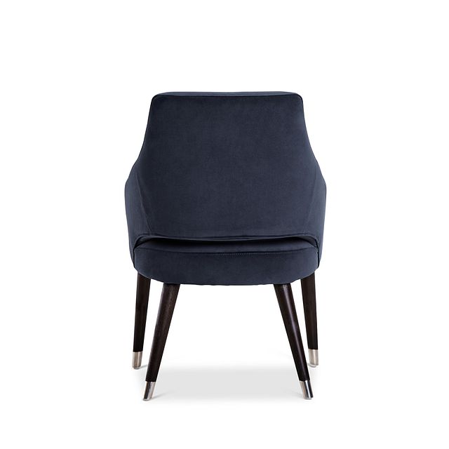 Naveen Dark Gray Velvet Upholstered Arm Chair (4)
