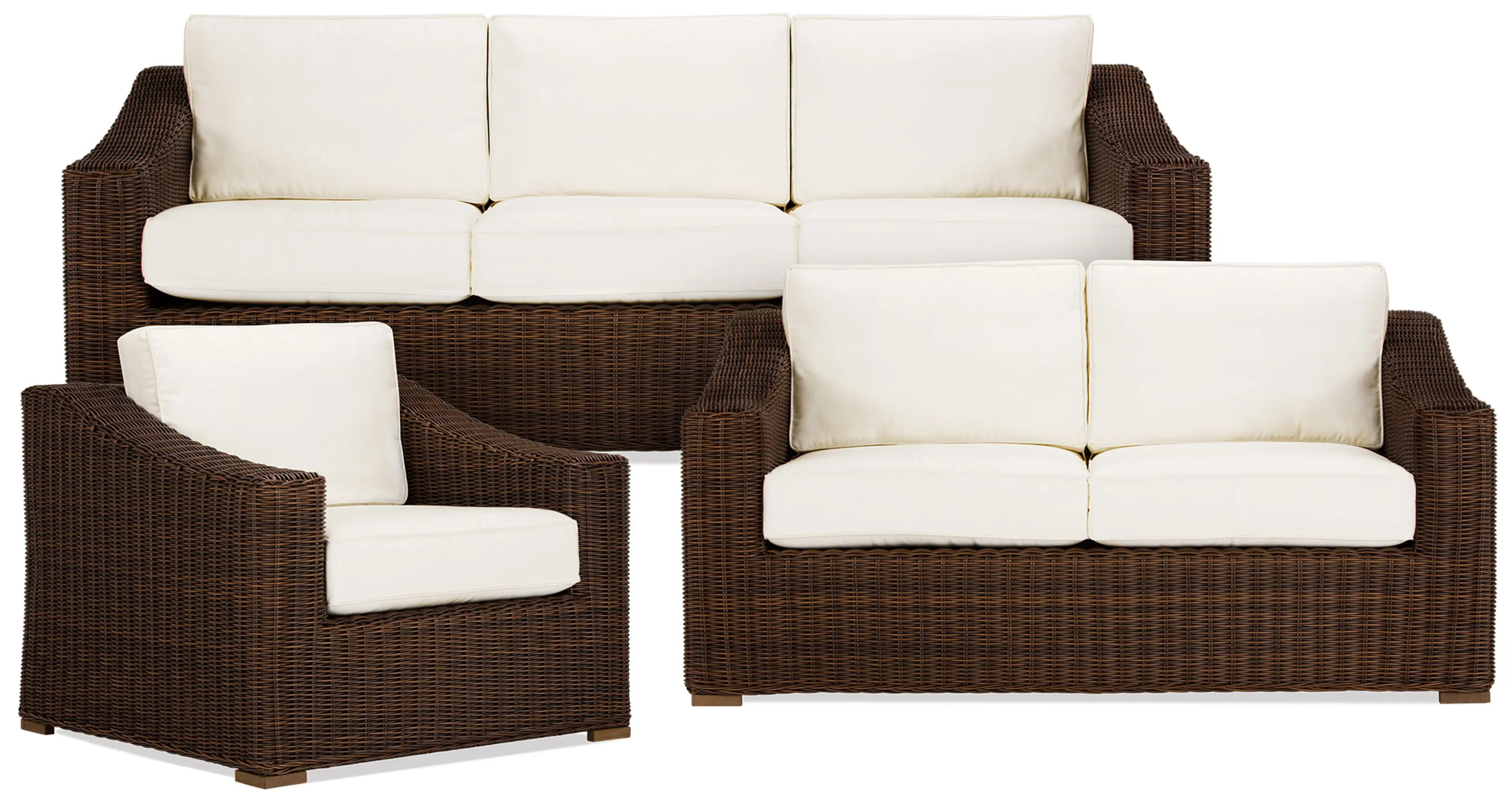 Canyon Dark Brown White Outdoor Living Room Set Canyon Dark Brown White Outdoor Living Room Set