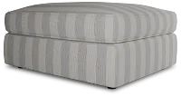 Siesta Sea Lane Light Gray Fabric Ottoman
