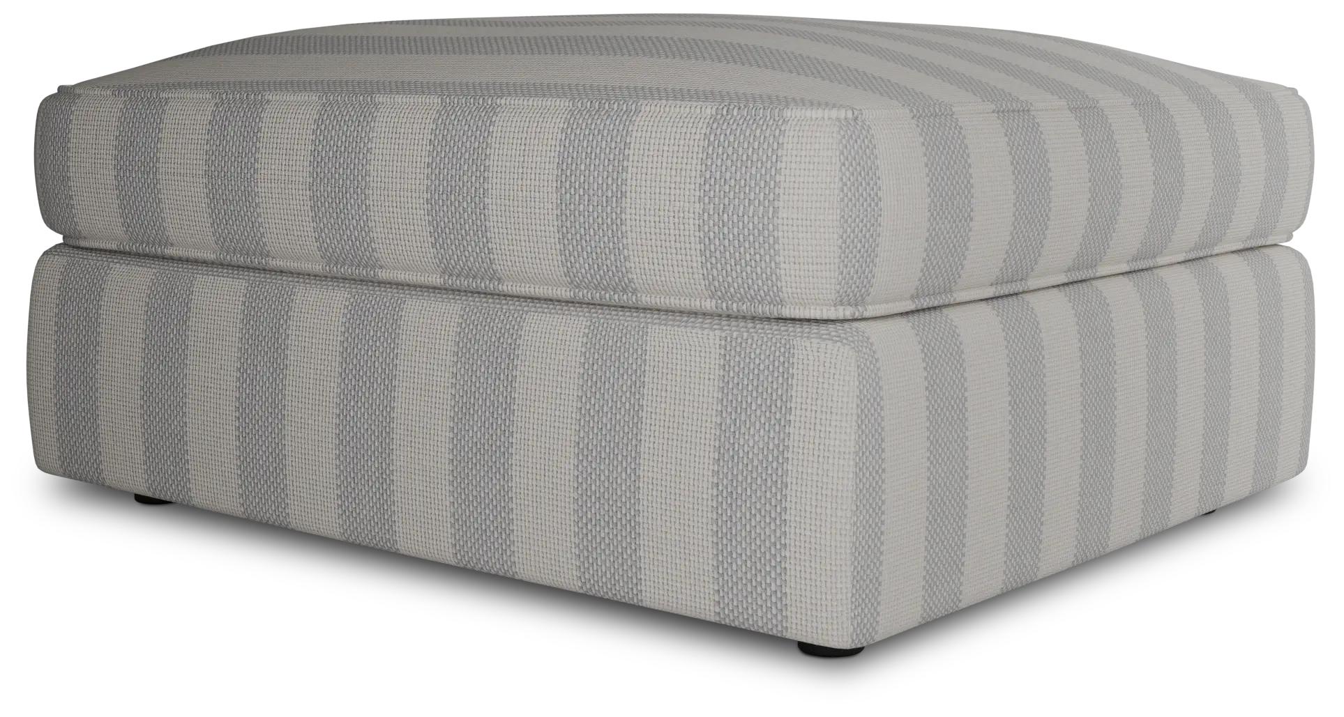 Siesta Sea Lane Light Gray Fabric Ottoman Siesta Sea Lane Light Gray Fabric Ottoman