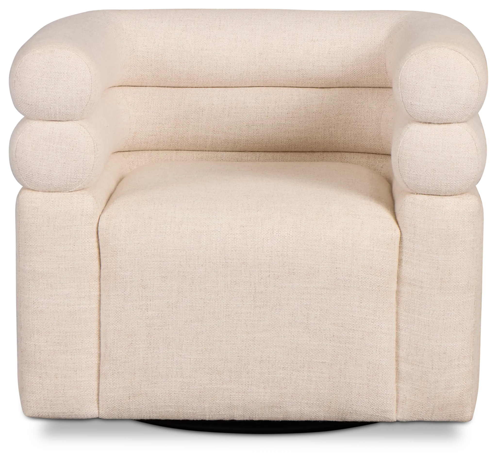 Celine Light Beige Fabric Swivel Accent Chair Celine Light Beige Fabric Swivel Accent Chair