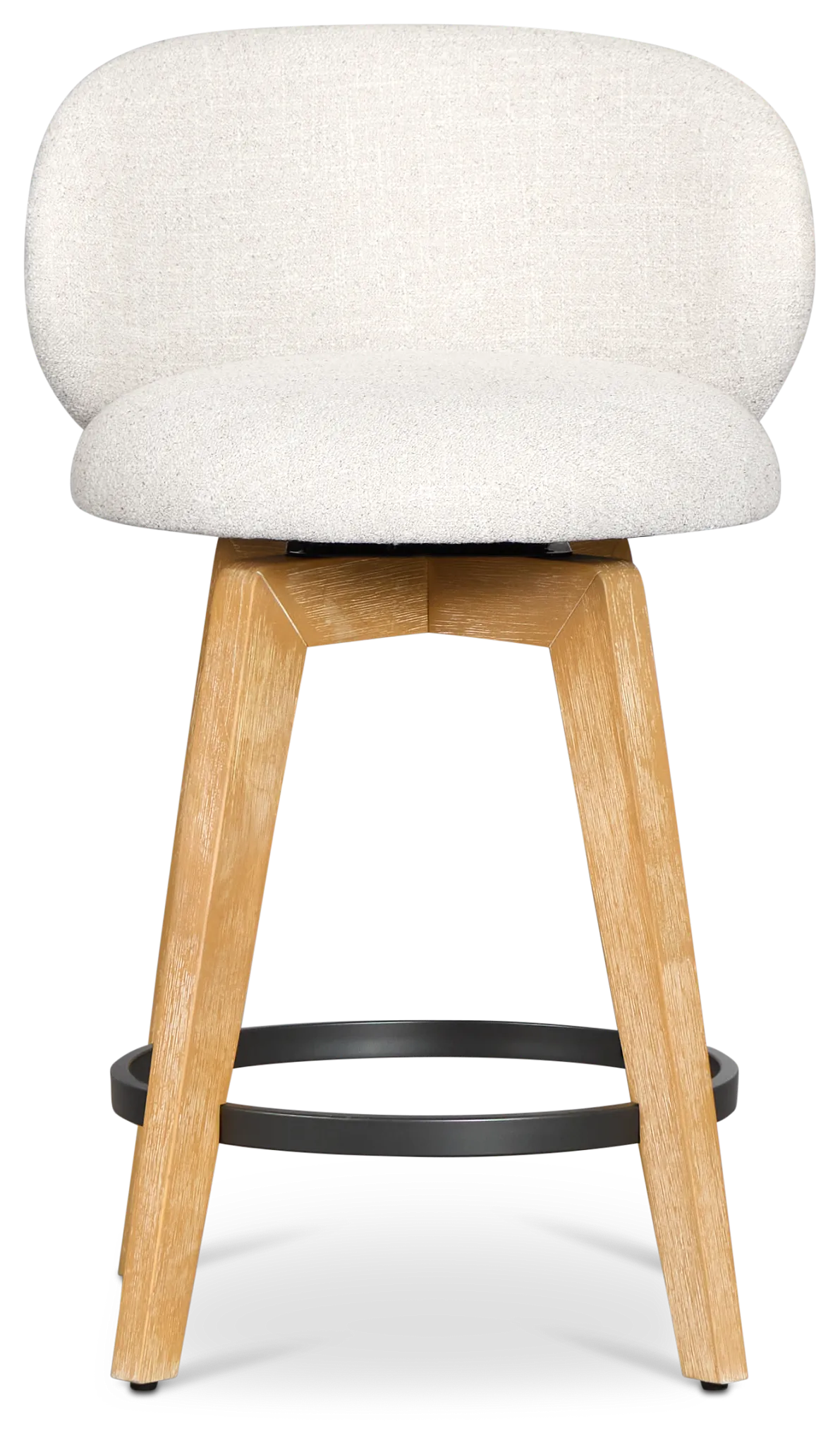 Arlo Light Gray Uph 24" Swivel Barstool