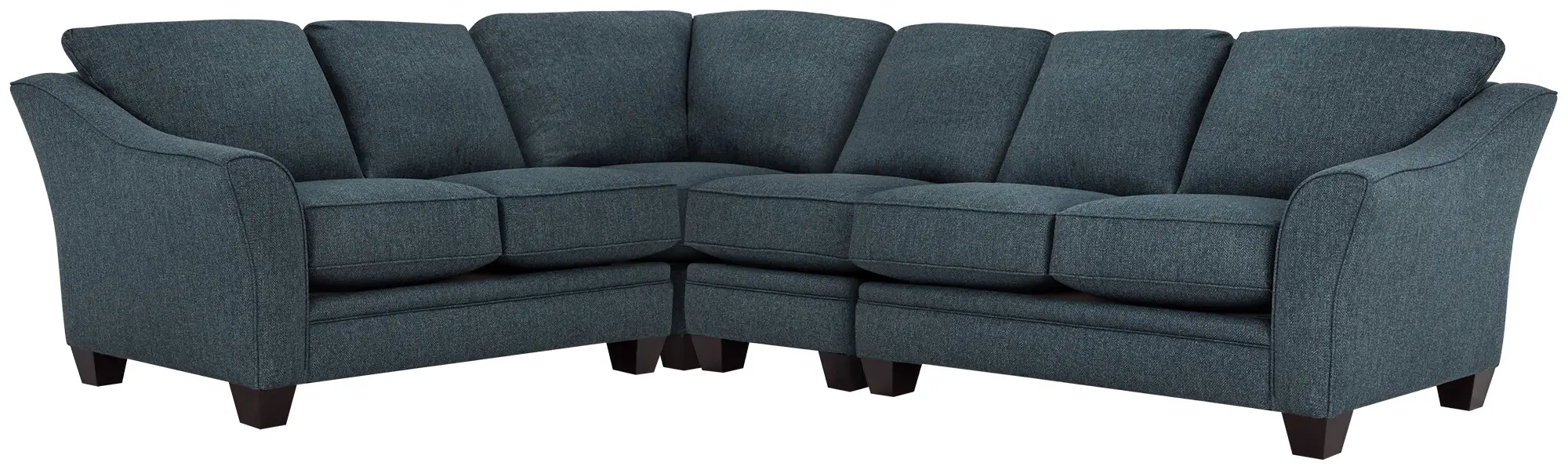 Avery Dark Blue Fabric Large Two-arm Sectional Avery Dark Blue Fabric Large Two-arm Sectional