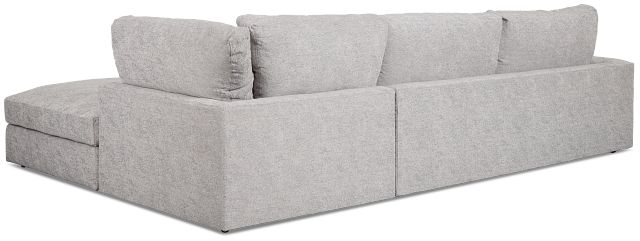 Calista Pewter Fabric Small Right Bumper Sectional
