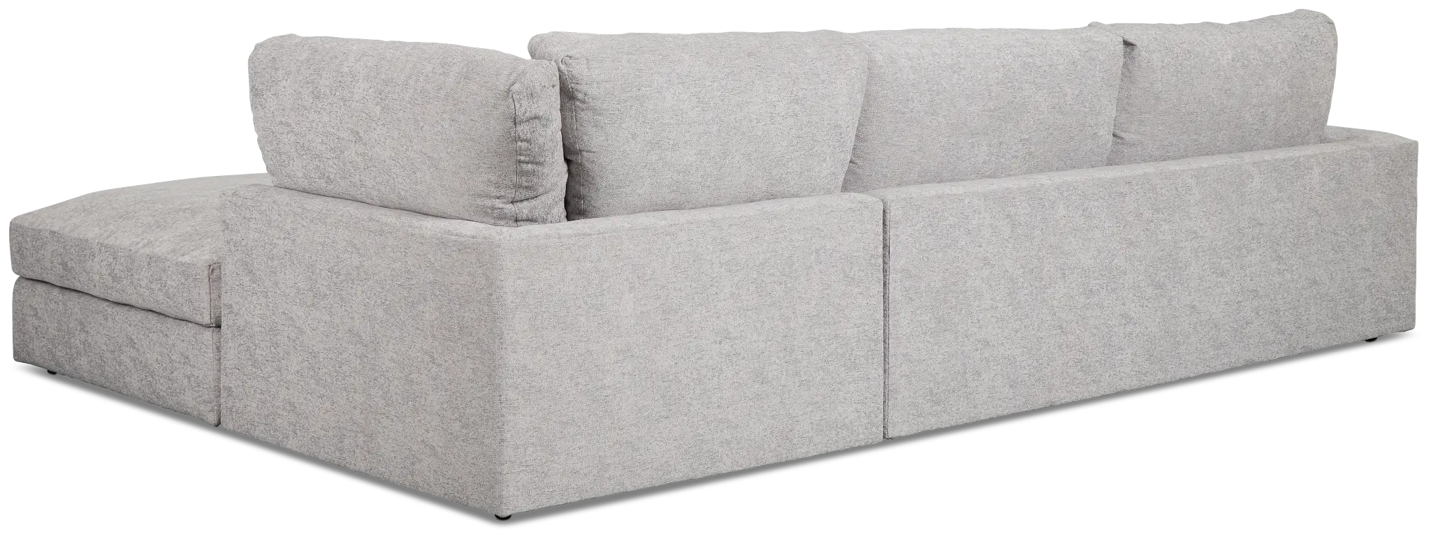 Calista Pewter Fabric Small Right Bumper Sectional Calista Pewter Fabric Small Right Bumper Sectional