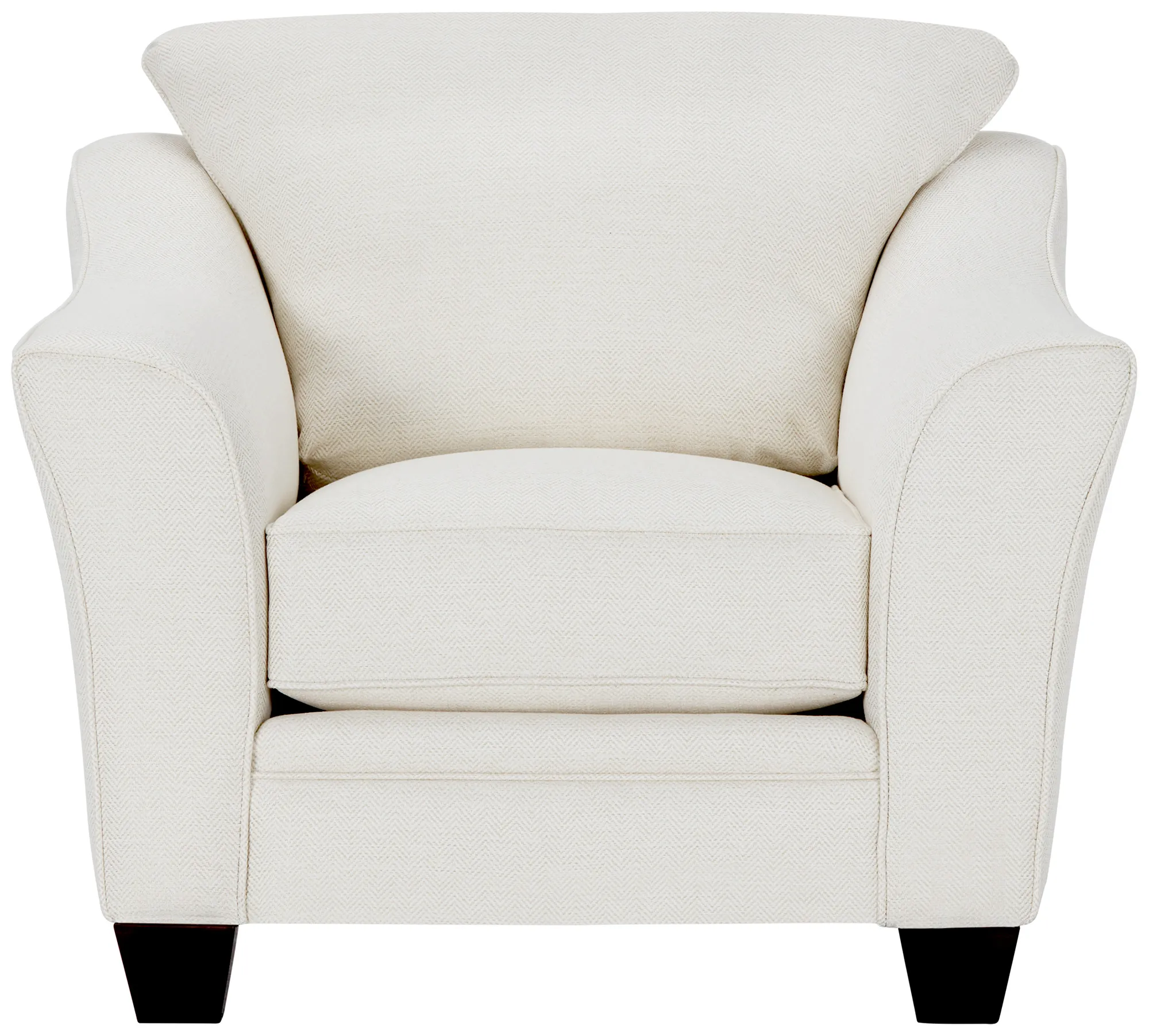 Avery White Fabric Chair