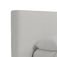 Grayton Maguire Ivory 44" Upholstered Platform Bed