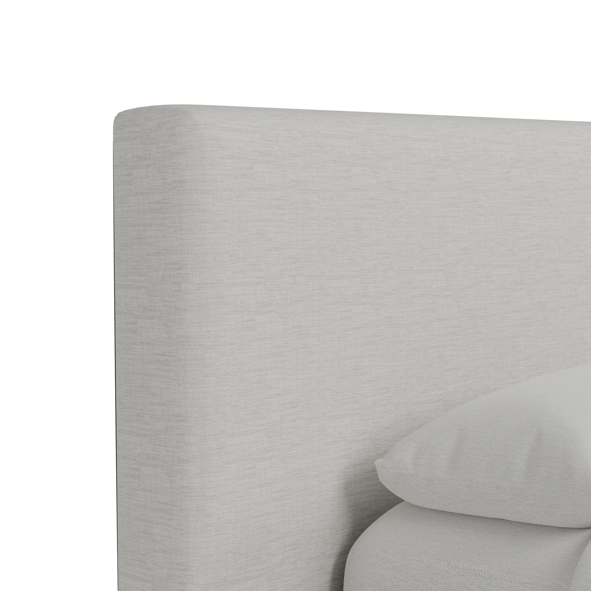 Grayton Maguire Ivory 44" Upholstered Platform Bed