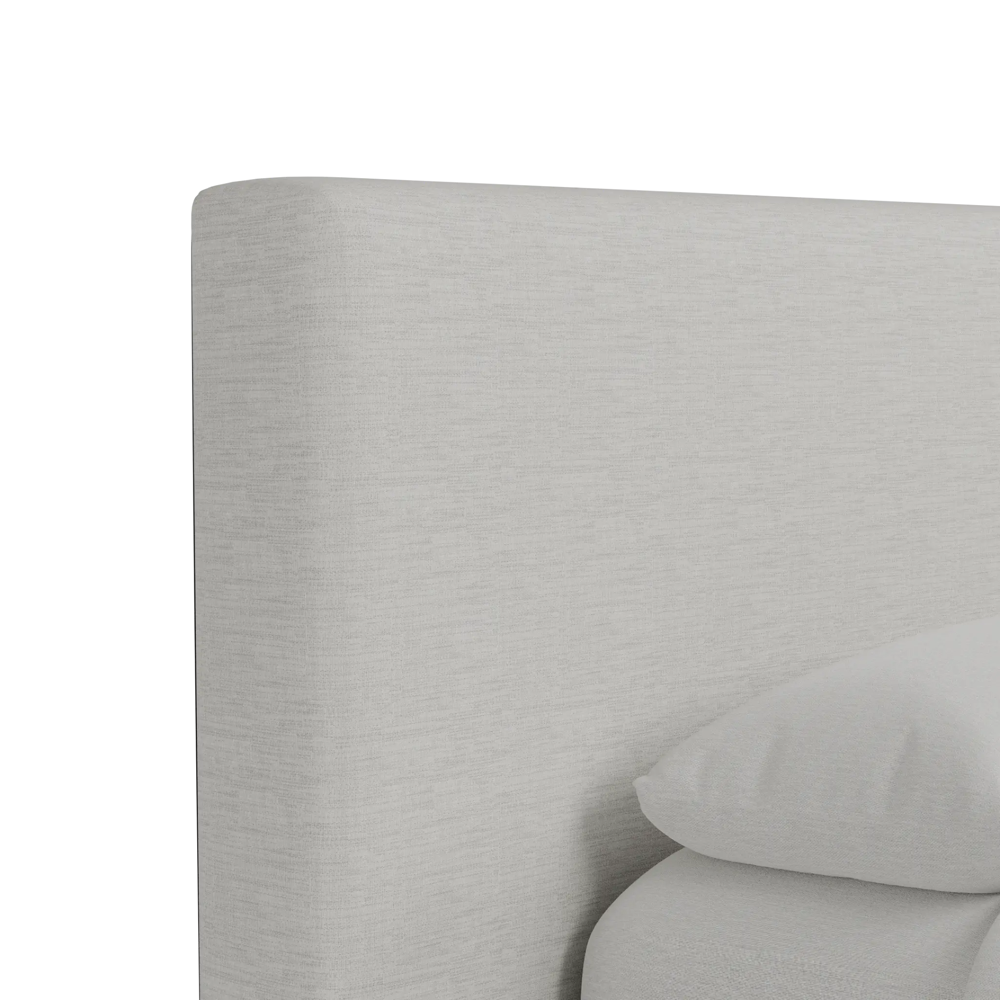 Grayton Maguire Ivory 44" Upholstered Platform Bed Grayton Maguire Ivory 44" Upholstered Platform Bed