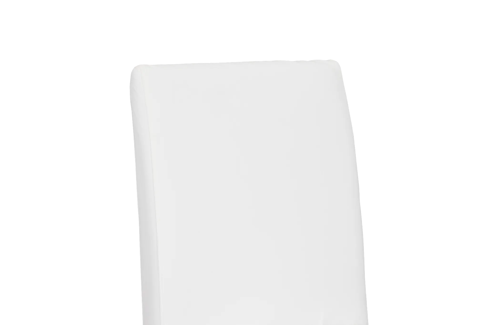 Destination White Long Slipcover Chair With Dark-tone Leg