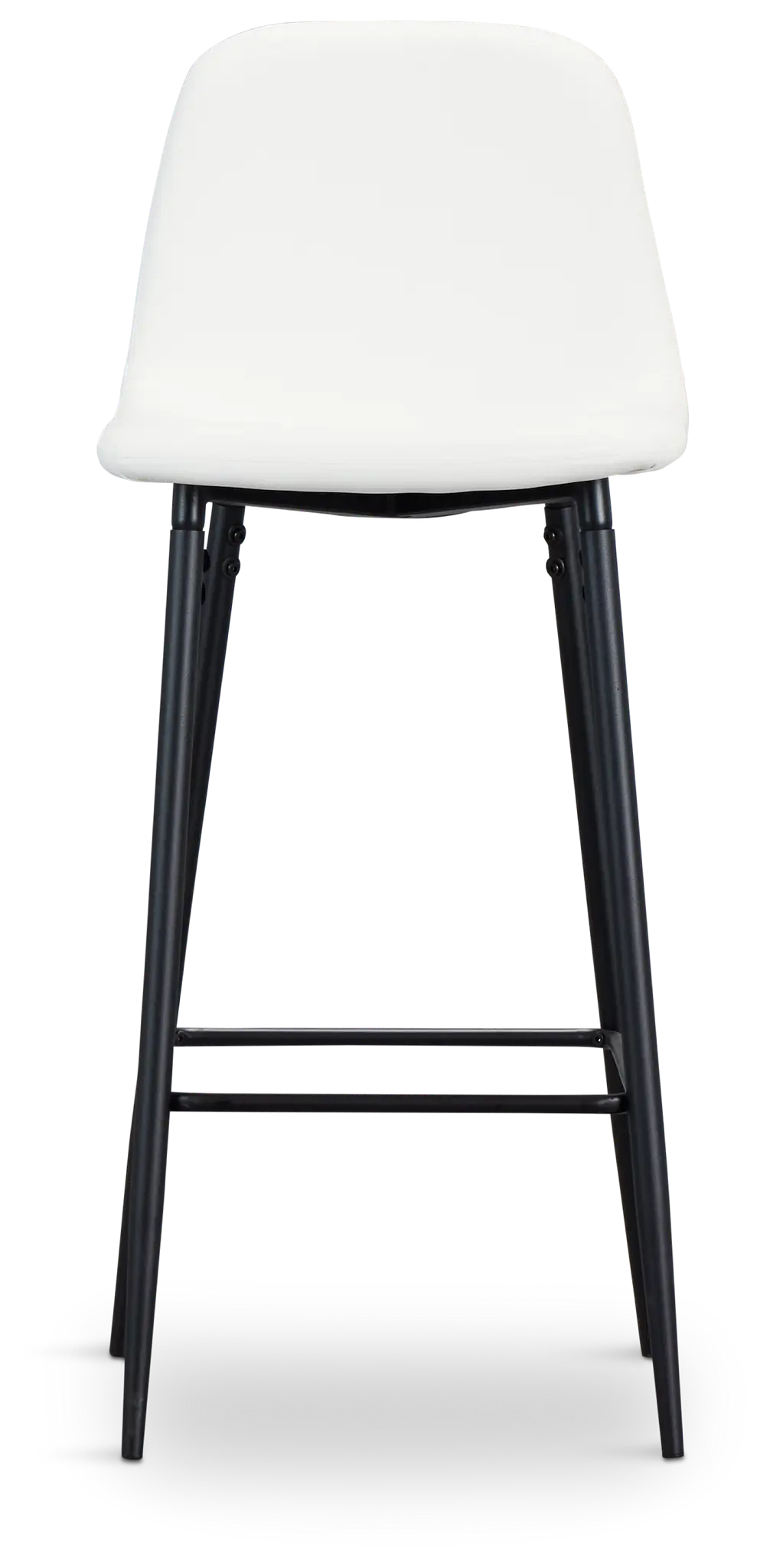 Havana Whitemicro Upolstered 30" Barstool W/ Black Legs Havana Whitemicro Upolstered 30" Barstool W/ Black Legs