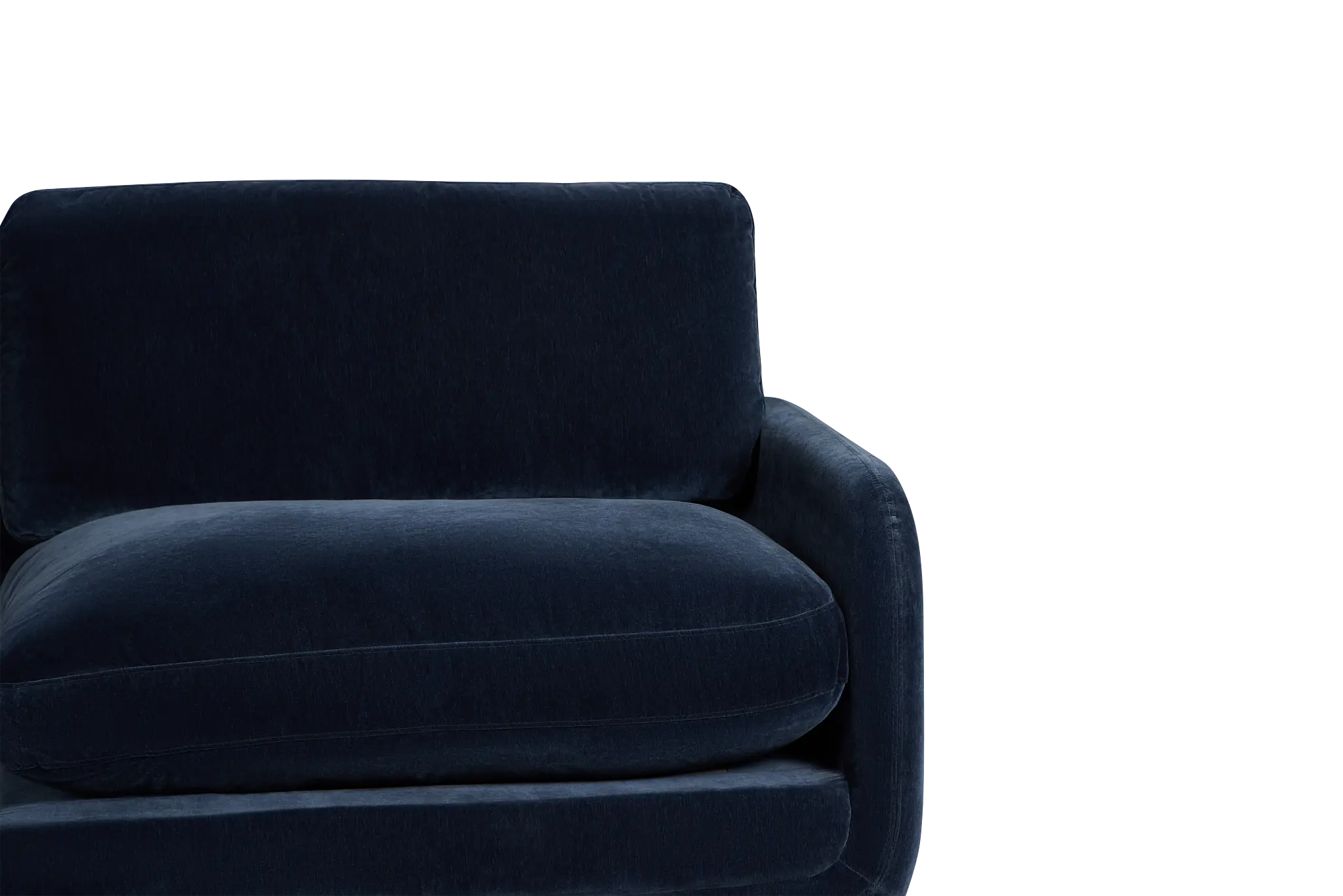 Jules Dark Blue Velvet Right Chair Jules Dark Blue Velvet Right Chair
