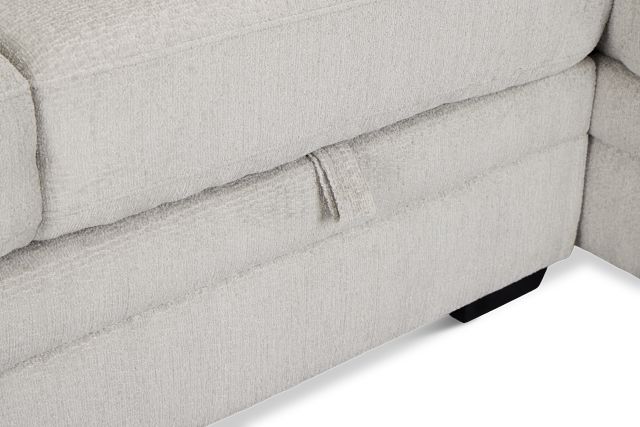 Everly Gray Fabric Right Chaise Storage Sectional