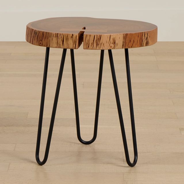 Edie Wood Accent Table