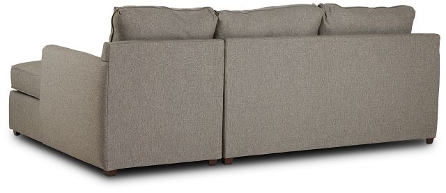 Asheville Brown Fabric Right Chaise Sectional