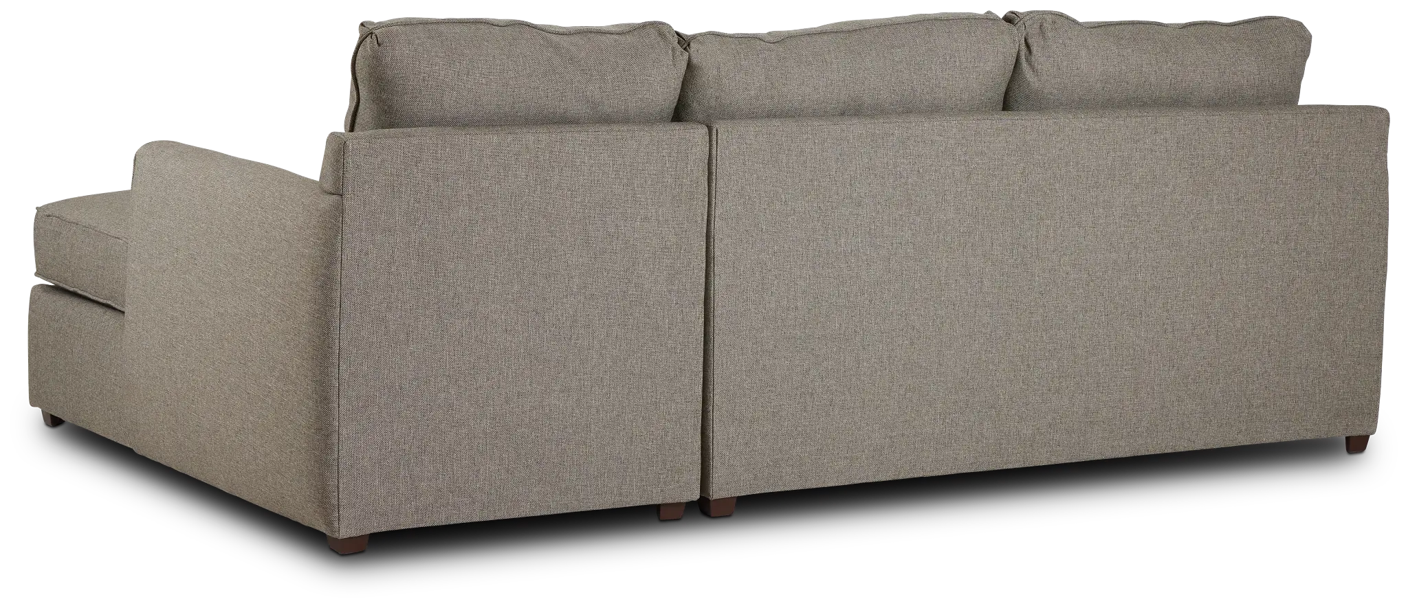 Asheville Brown Fabric Right Chaise Sectional Asheville Brown Fabric Right Chaise Sectional