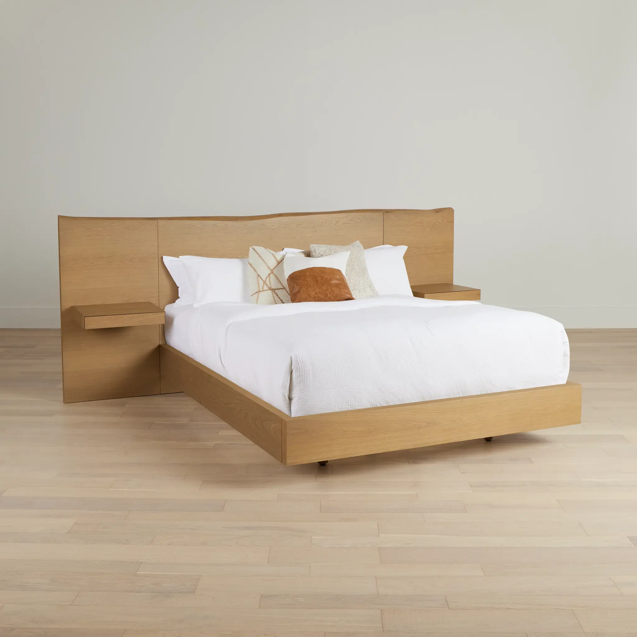 Haven Light Tone Spread Bed W/ Two Nightstands Haven Light Tone Spread Bed W/ Two Nightstands