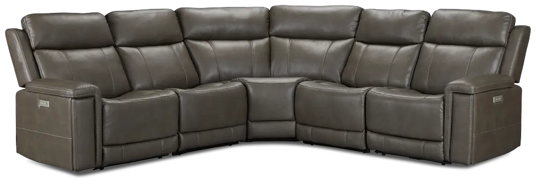 Jayden Gray Micro Small Two-arm Power Reclining Sectional Jayden Gray Micro Small Two-arm Power Reclining Sectional