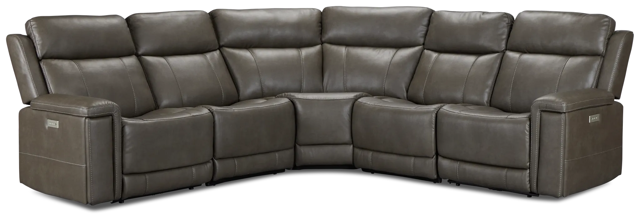 Jayden Gray Micro Small Two-arm Power Reclining Sectional