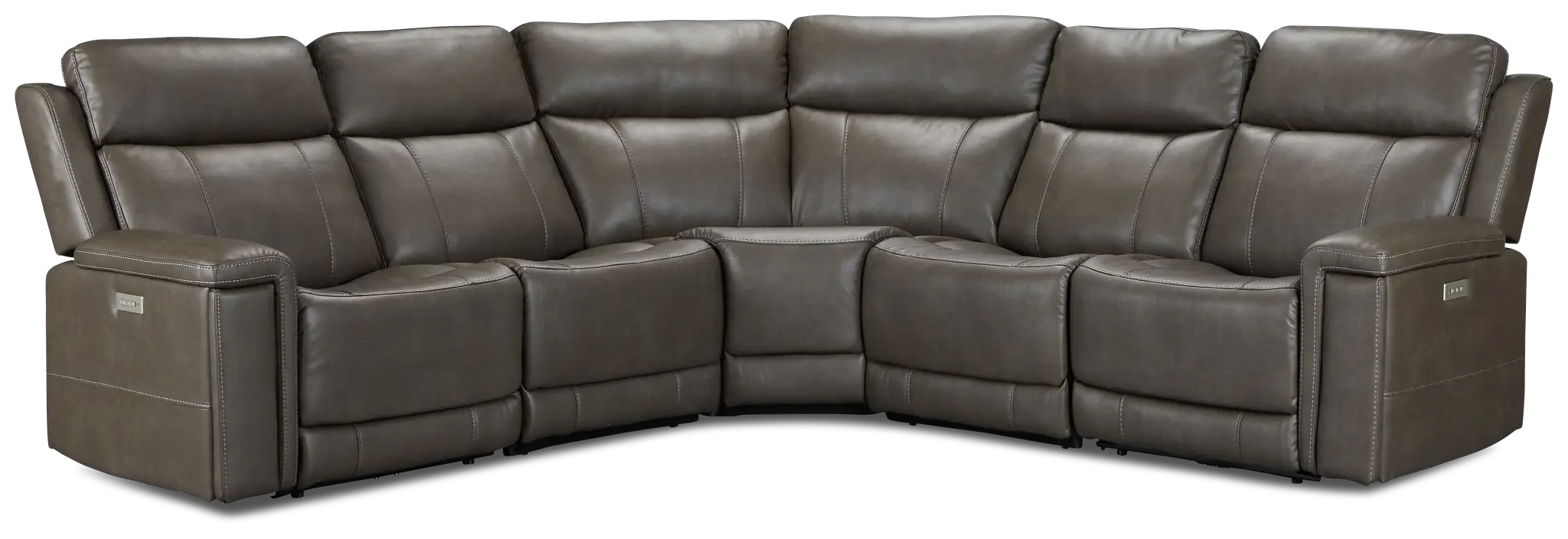 Jayden Gray Micro Small Two-arm Power Reclining Sectional Jayden Gray Micro Small Two-arm Power Reclining Sectional