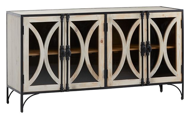 Aalia2 Black Metal Console Table