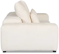 Skylar White Fabric Sofa