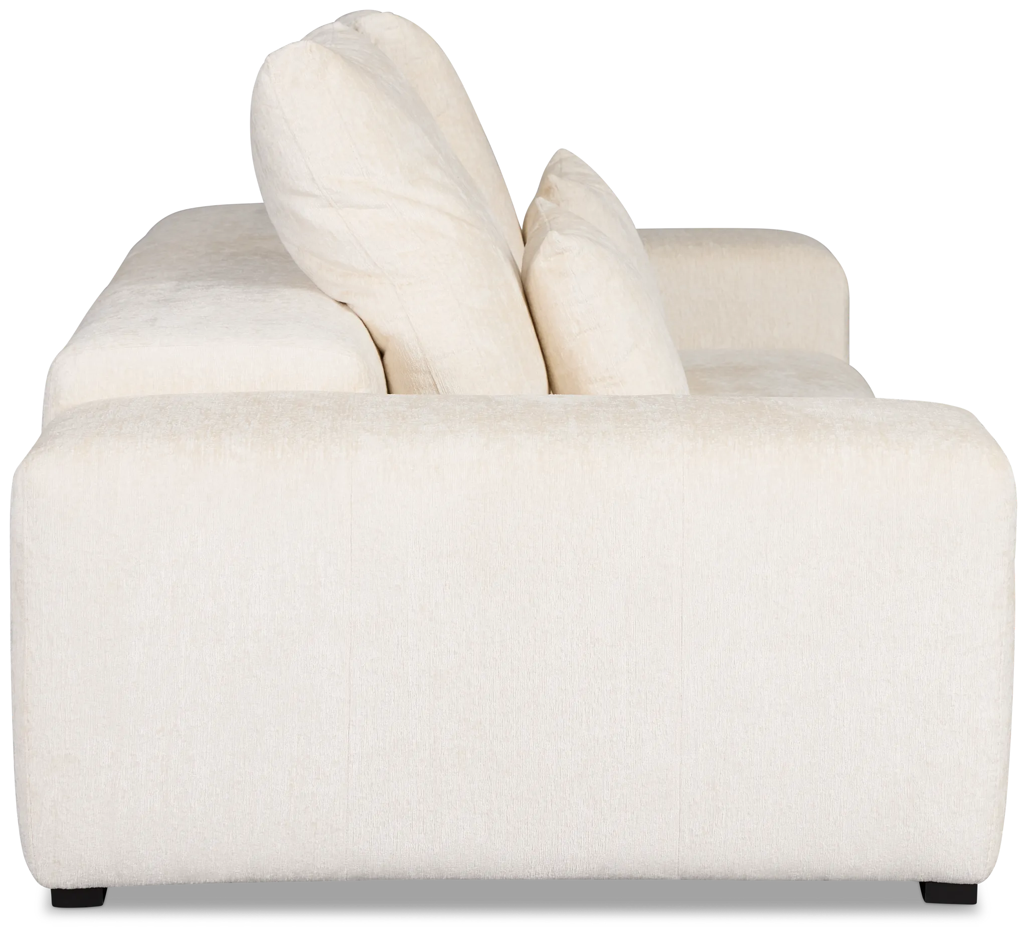 Skylar White Fabric Sofa