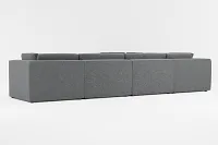 Destin Delray Dark Gray Fabric 6-piece Modular Sectional