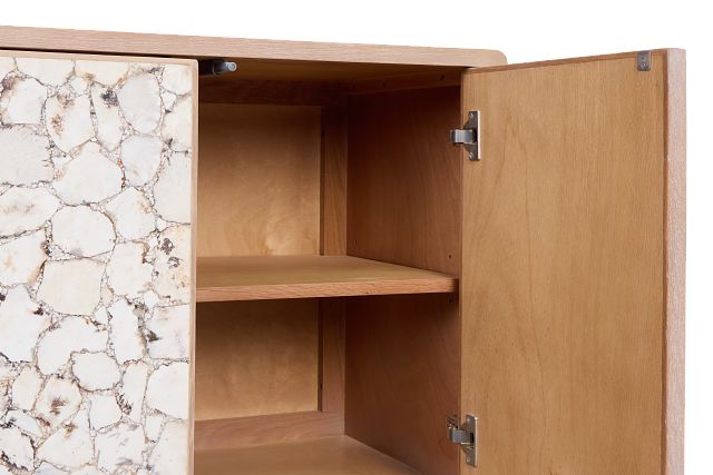 Sieni Light Tone Stone Credenza