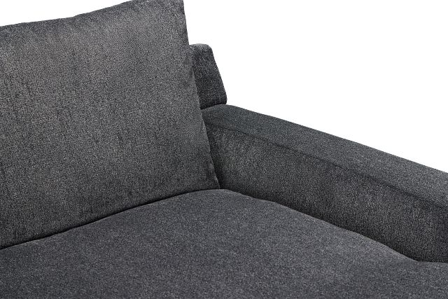 Stella Dark Gray Fabric Double Chaise Sectional