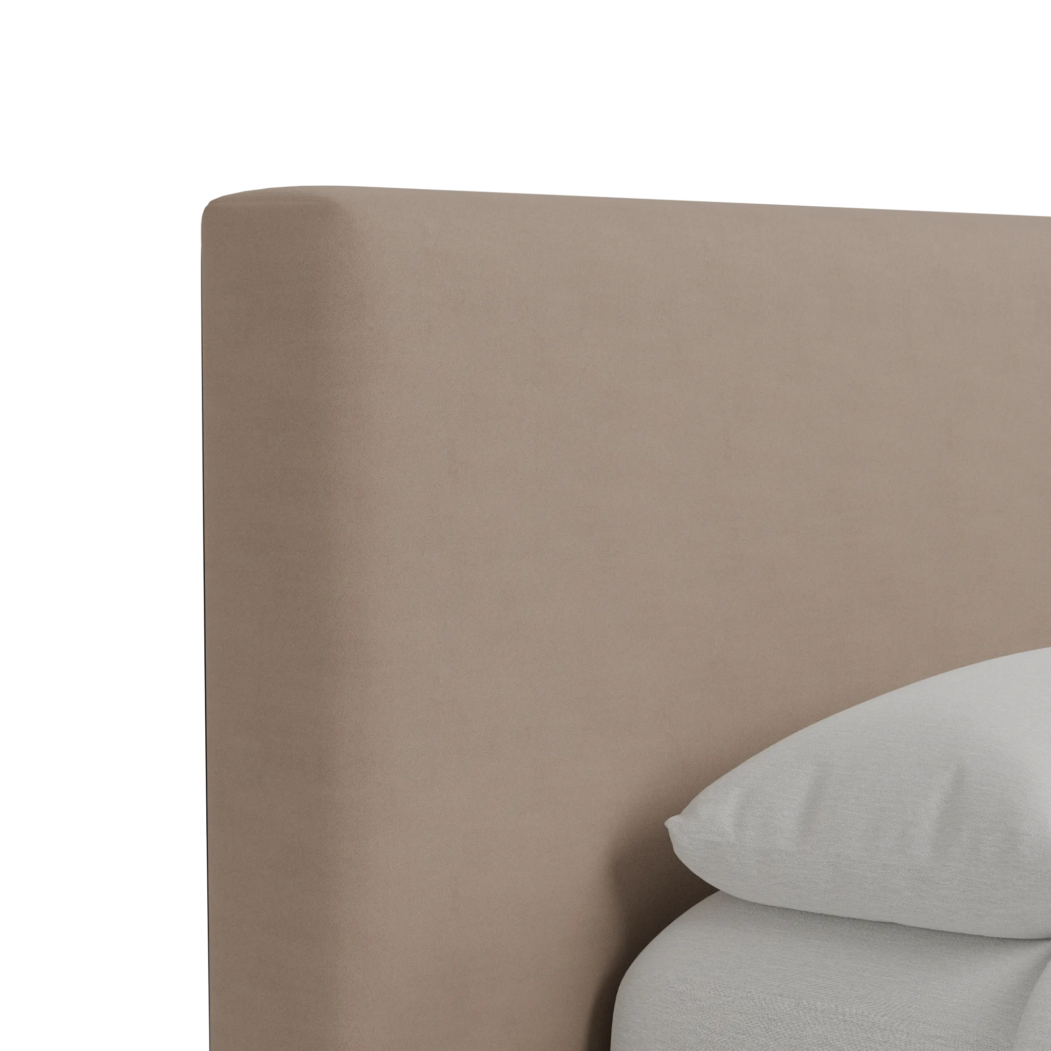 Grayton Joya Beige 44" Upholstered Platform Bed