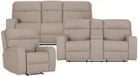 Rhett Taupe Micro Power Reclining Living Room