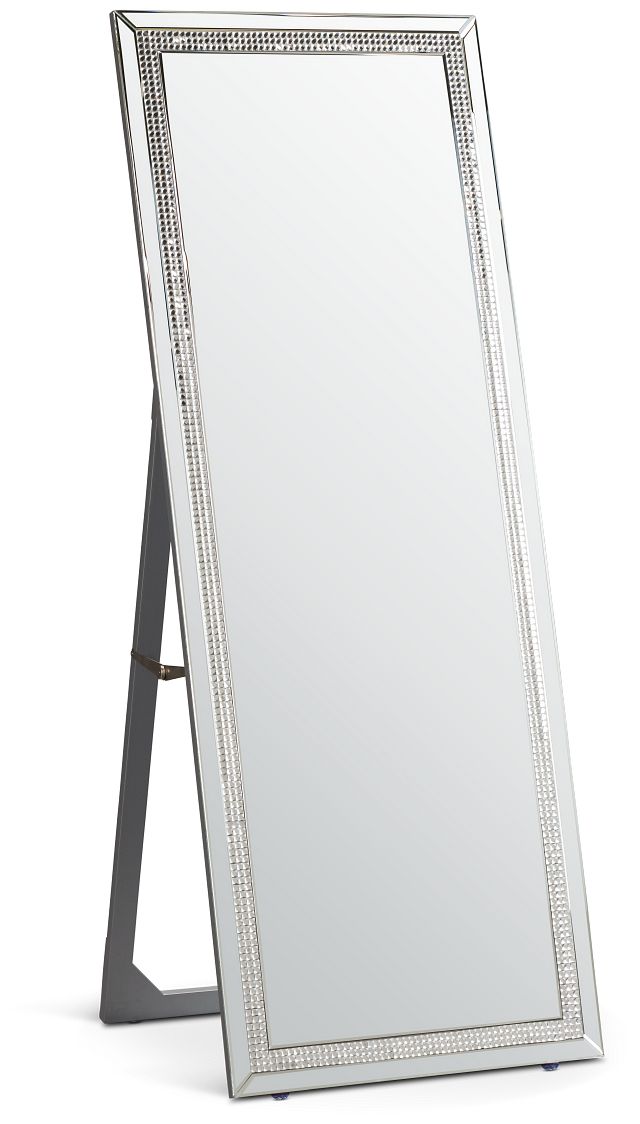 Cheval Silver Floor Mirror (2)