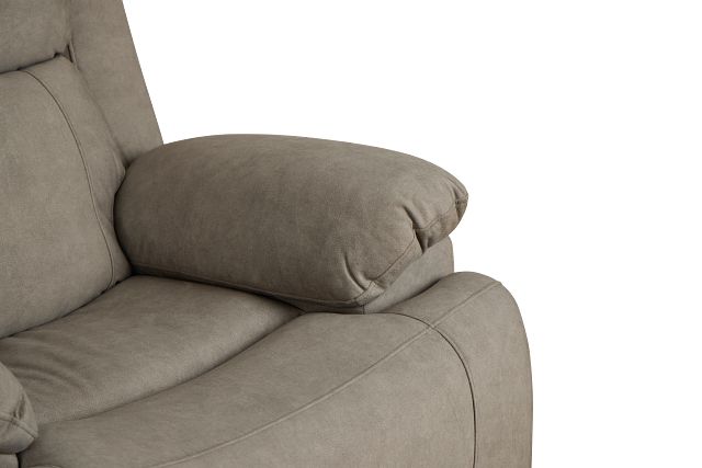 Benson Beige Micro Recliner