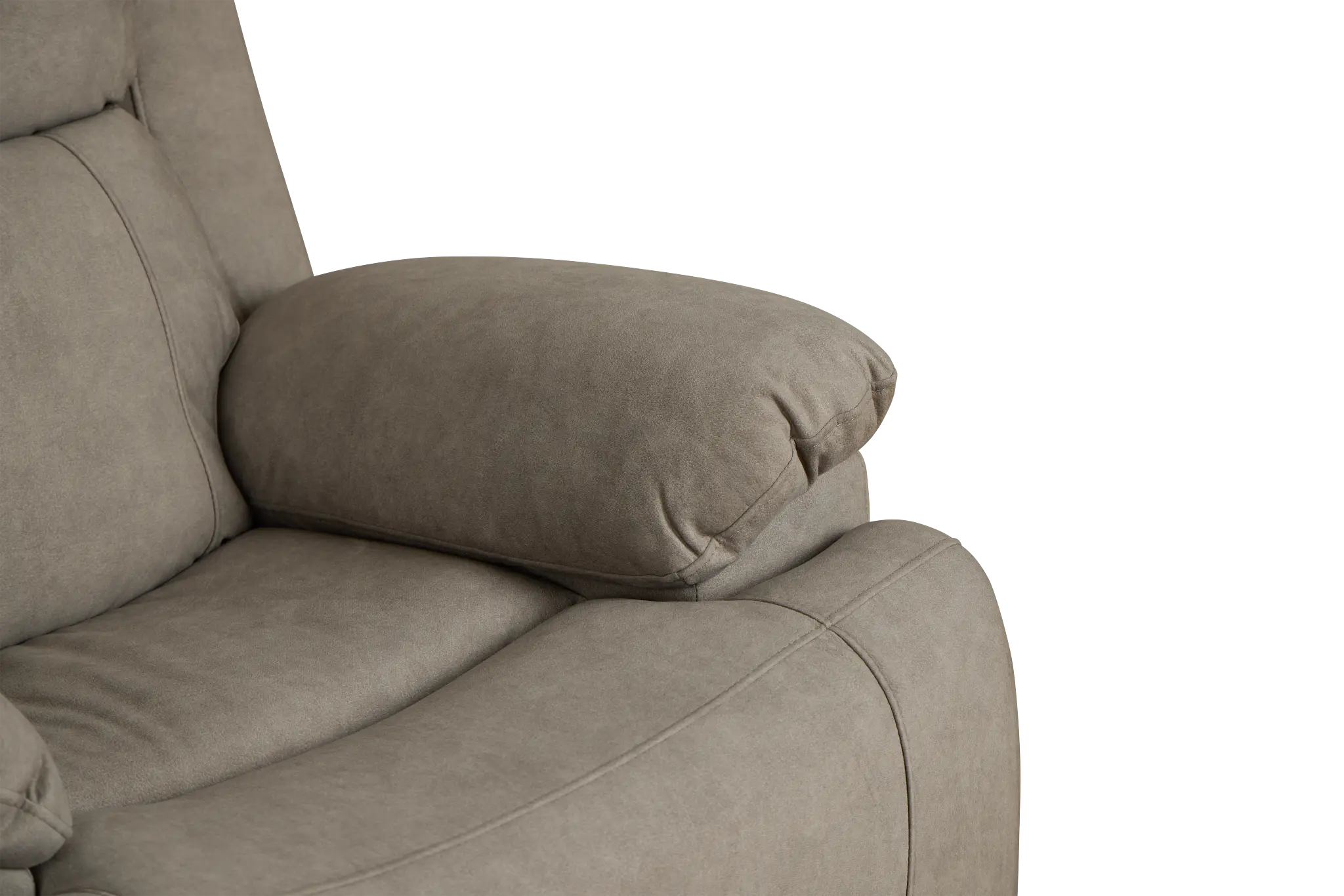 Benson Beige Micro Recliner Benson Beige Micro Recliner