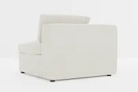 Destin Elite Ivory Fabric Corner Chair