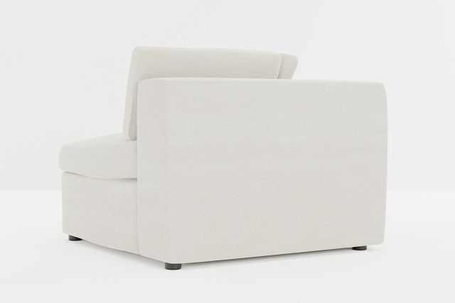 Destin Elite Ivory Fabric Corner Chair