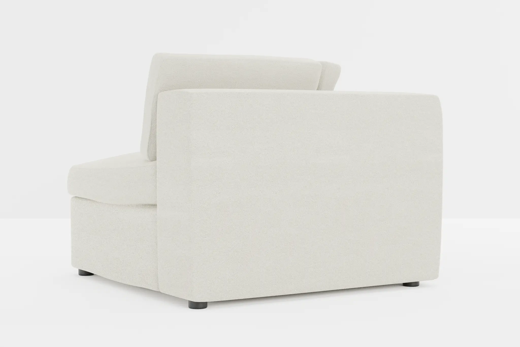 Destin Elite Ivory Fabric Corner Chair Destin Elite Ivory Fabric Corner Chair