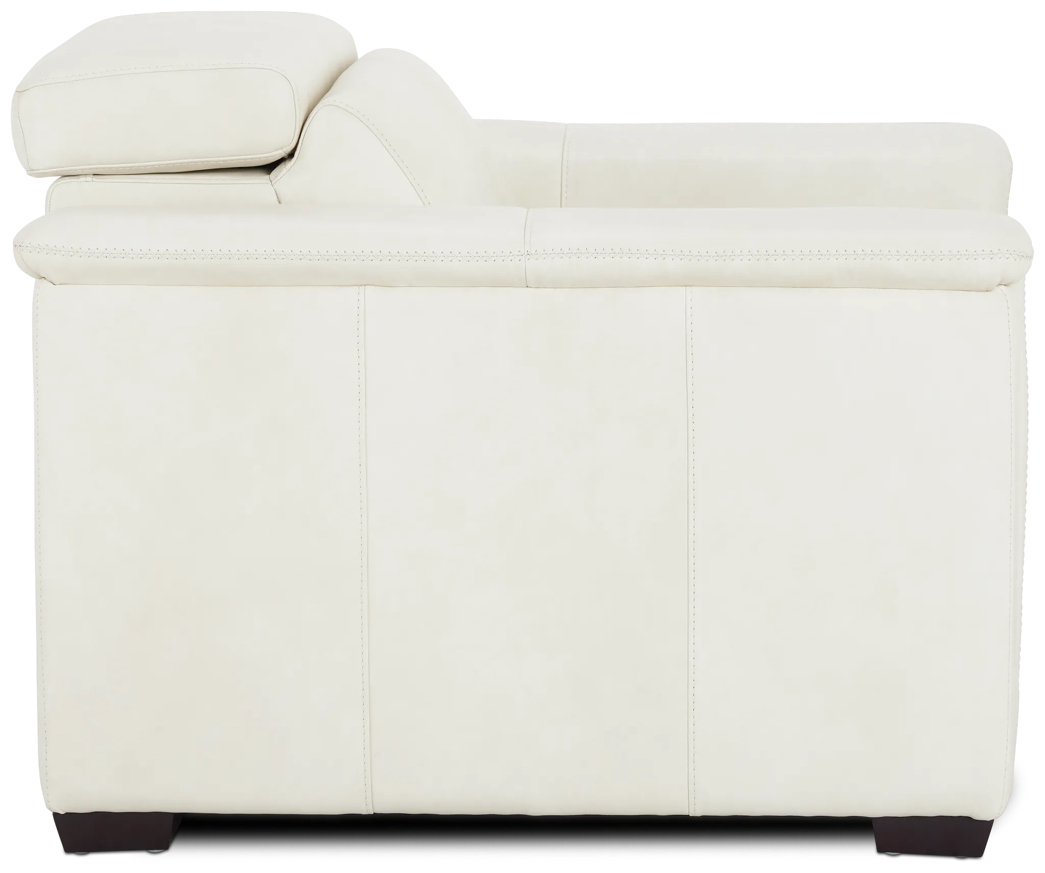 Ainsley White Leather Power Recliner