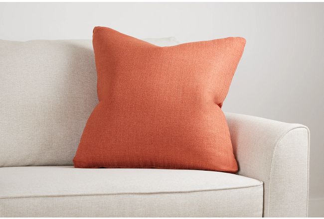 Zeke Orange 24" Accent Pillow