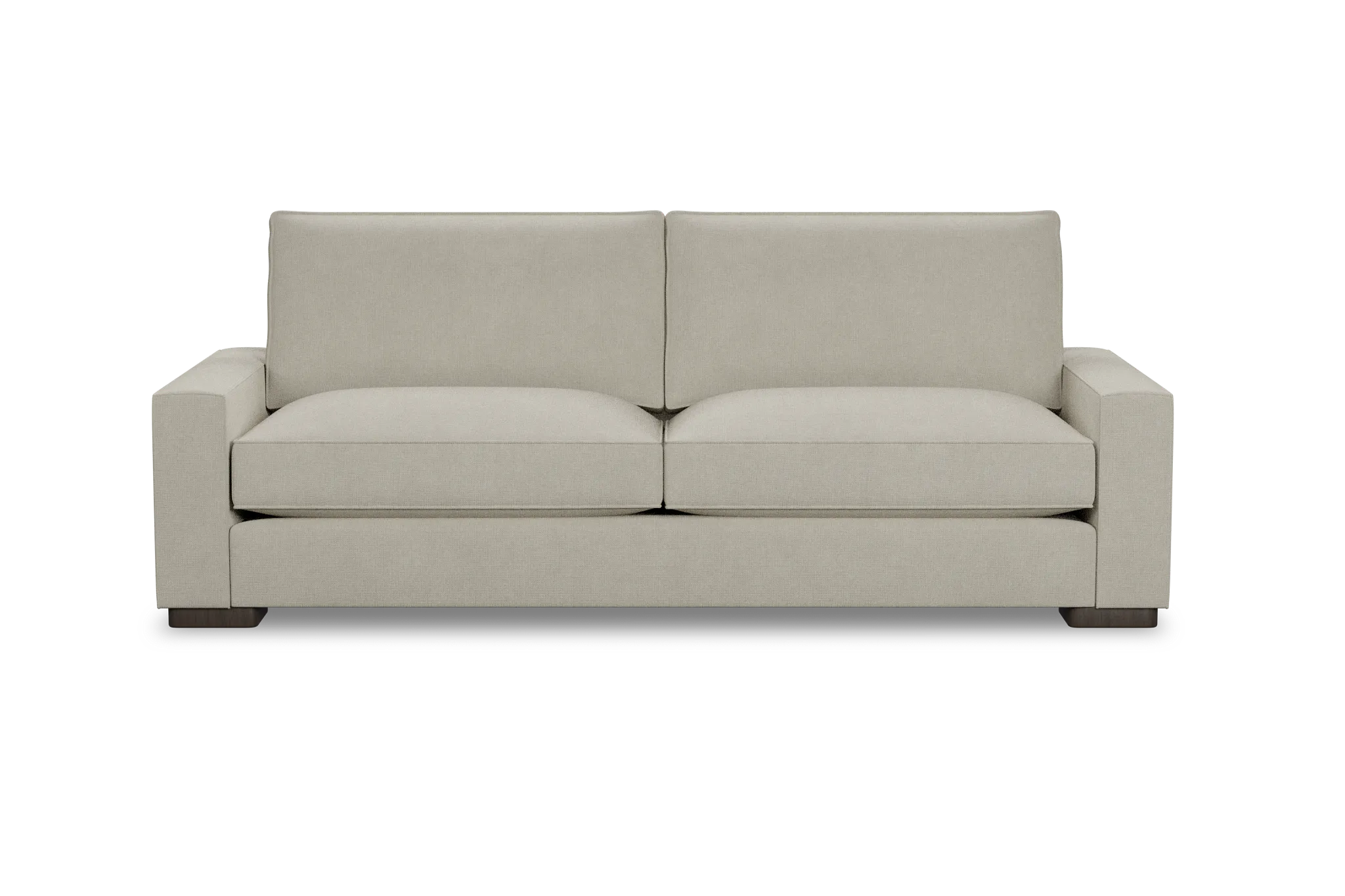 Edgewater Suave Beige 96" Sofa W/ 2 Cushions
