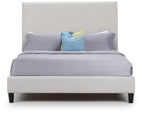 Lucy Taupe Uph Platform Bed