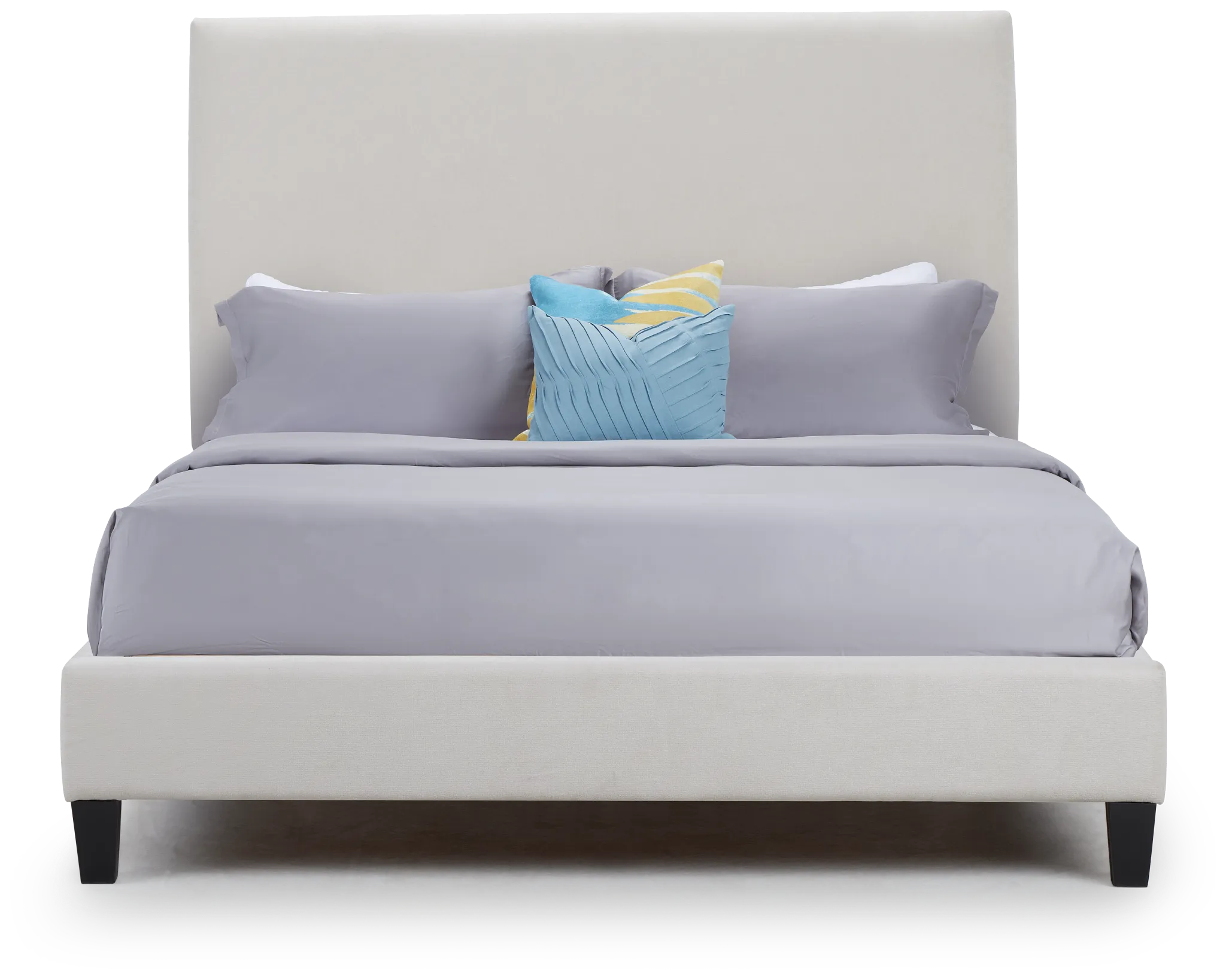 Lucy Taupe Uph Platform Bed